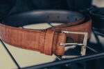 Aureus Reversible Leather Monogram Belt