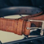 Aureus Reversible Leather Monogram Belt