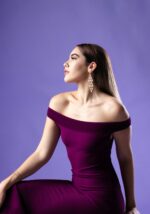 Aurelia Silk Chiffon Evening Gown